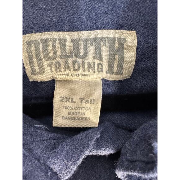 Duluth Trading Co. Men's 2XLT Flannel Long Sleeve Shirt - Picture 2 of 4